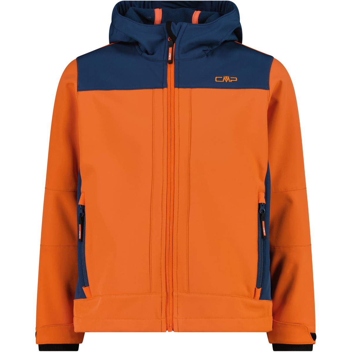 CMP Kinder Softshell Hoodie Jacke (Größe 116, orange)