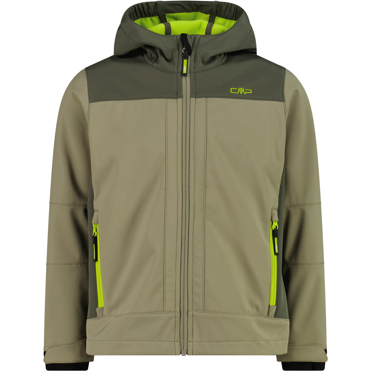 CMP Kinder Softshell Hoodie Jacke (Größe 128, oliv)