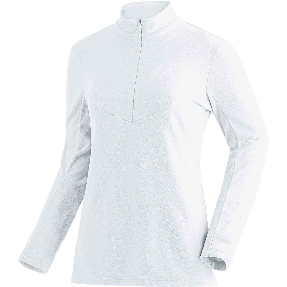 Maier Sports Damen Denise Half Zip Pullover (Größe L , weiss)