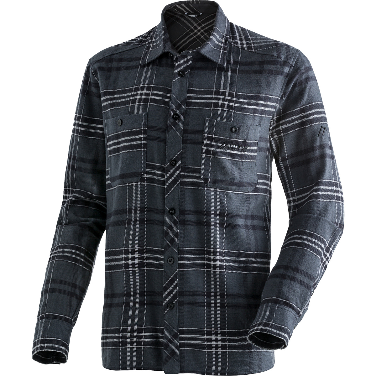 Maier Sports Uomo Camicia Predeal (Taglia L , Grigio)