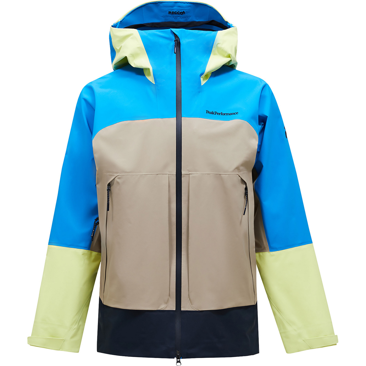 Peak Performance Herren Vislight GTX C-Knit Jacke (Größe L, blau)