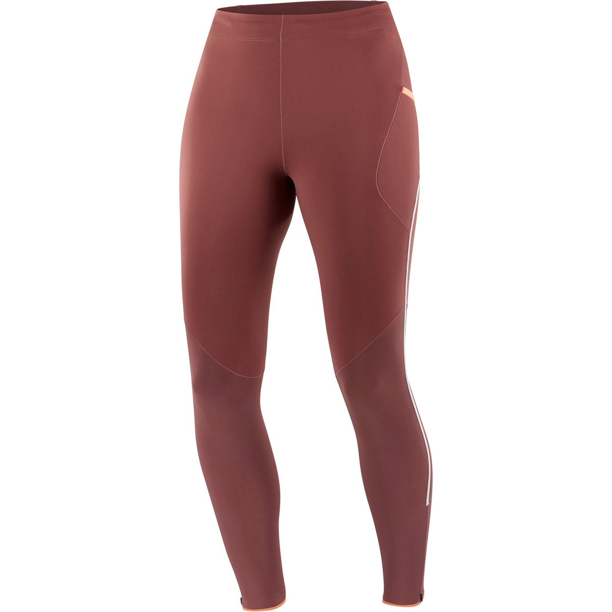 Salomon Femme Cuissards Sense Aero Stow (taille S, Brun)