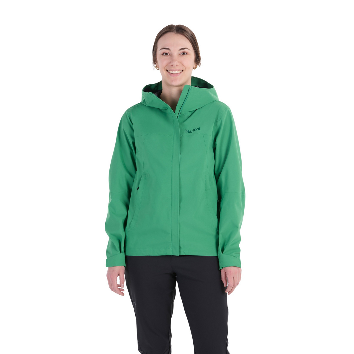 Marmot Donna Giacca PreCip Eco Pro (Taglia XS, Verde)