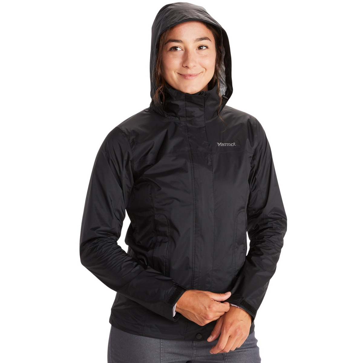 Marmot Damen PreCip Eco Jacke (Größe XL, schwarz)