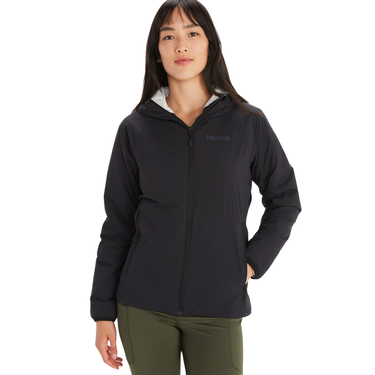 Marmot Femme Veste Novus Hoodie (taille XS, Noir)