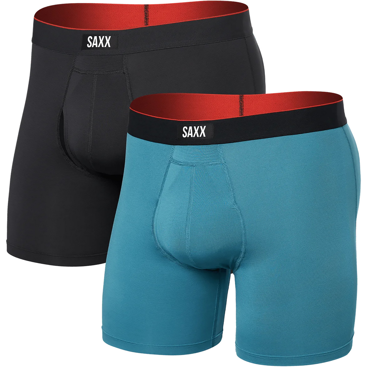 Saxx Underwear Uomo Boxer Multi Sport Mesh 2er Pack (Taglia S, Blu)