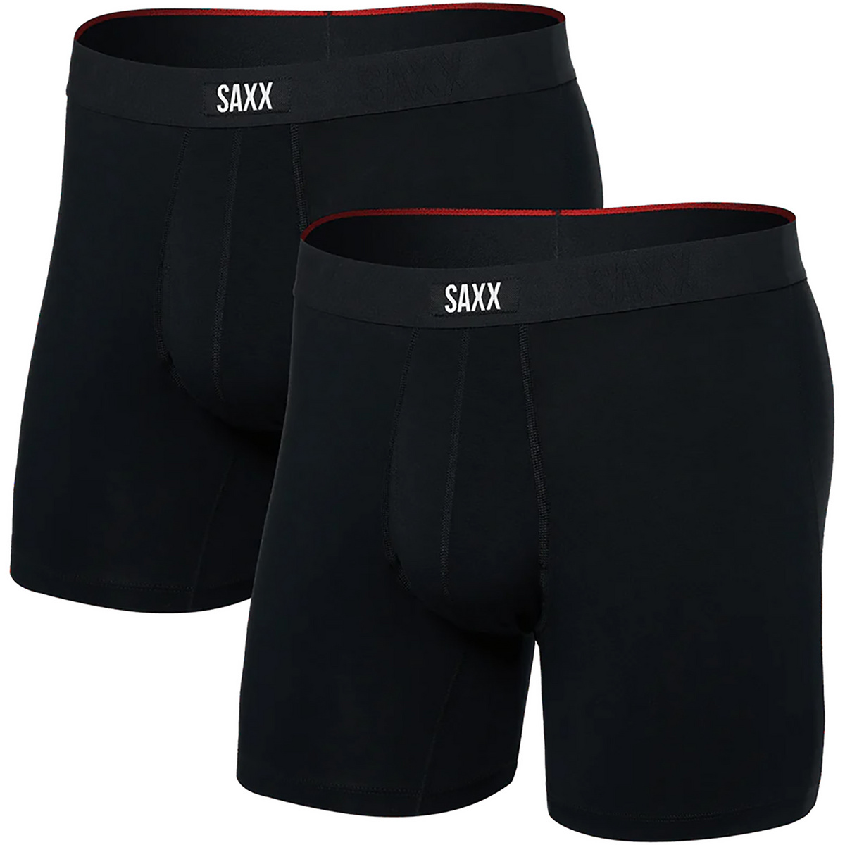 Saxx Underwear Herren Vibe Xtra Fly 2er Pack Boxer (Größe XL, schwarz)