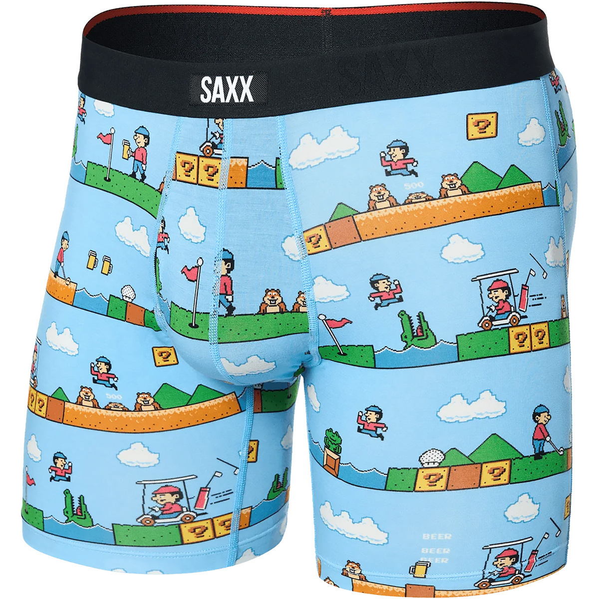 Saxx Underwear Herren Vibe Xtra Fly Boxer (Größe L, blau)
