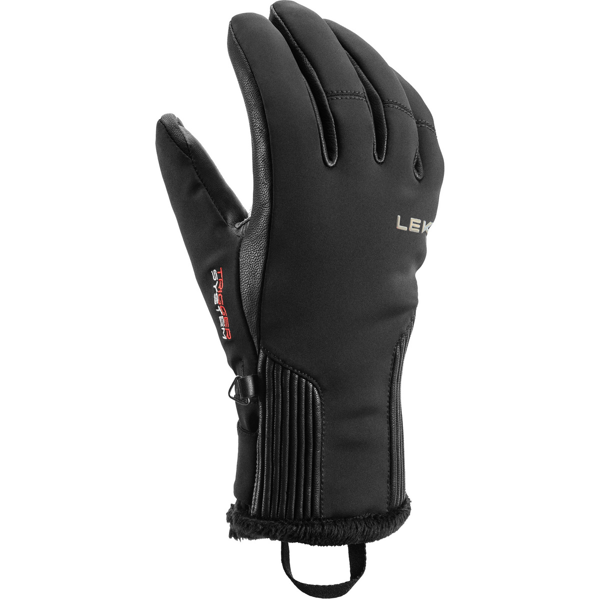 Leki Donna Guanti Vallarta 3D (Taglia 7, Nero)