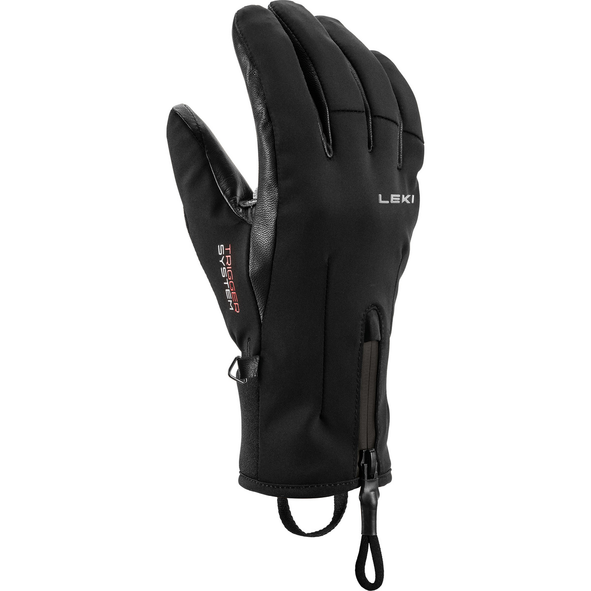 Leki Donna Guanti Ebony 3D (Taglia 6.5, Nero)