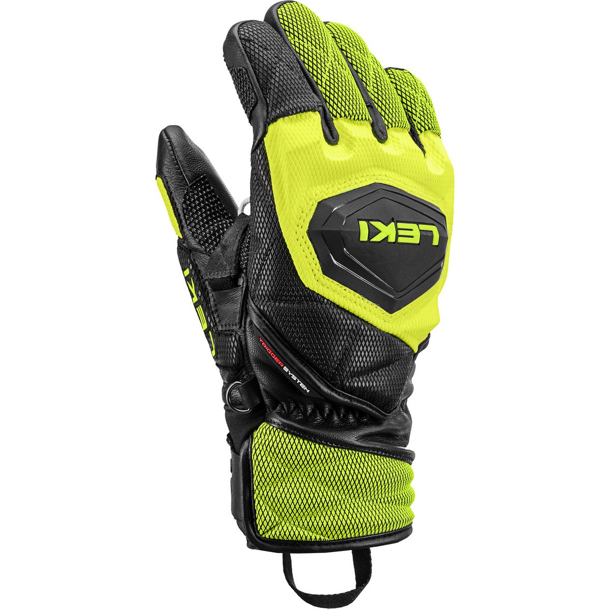 Leki Enfants Gants WCR Venom 3D (taille 5, Jaune)