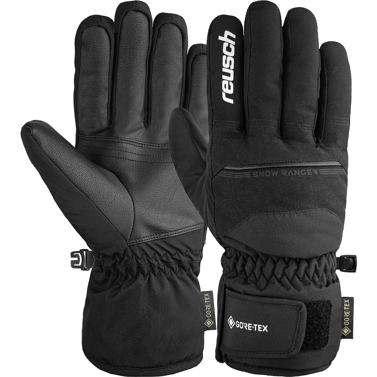 Reusch Guanti Snow Ranger GTX (Taglia 10.5, Nero)