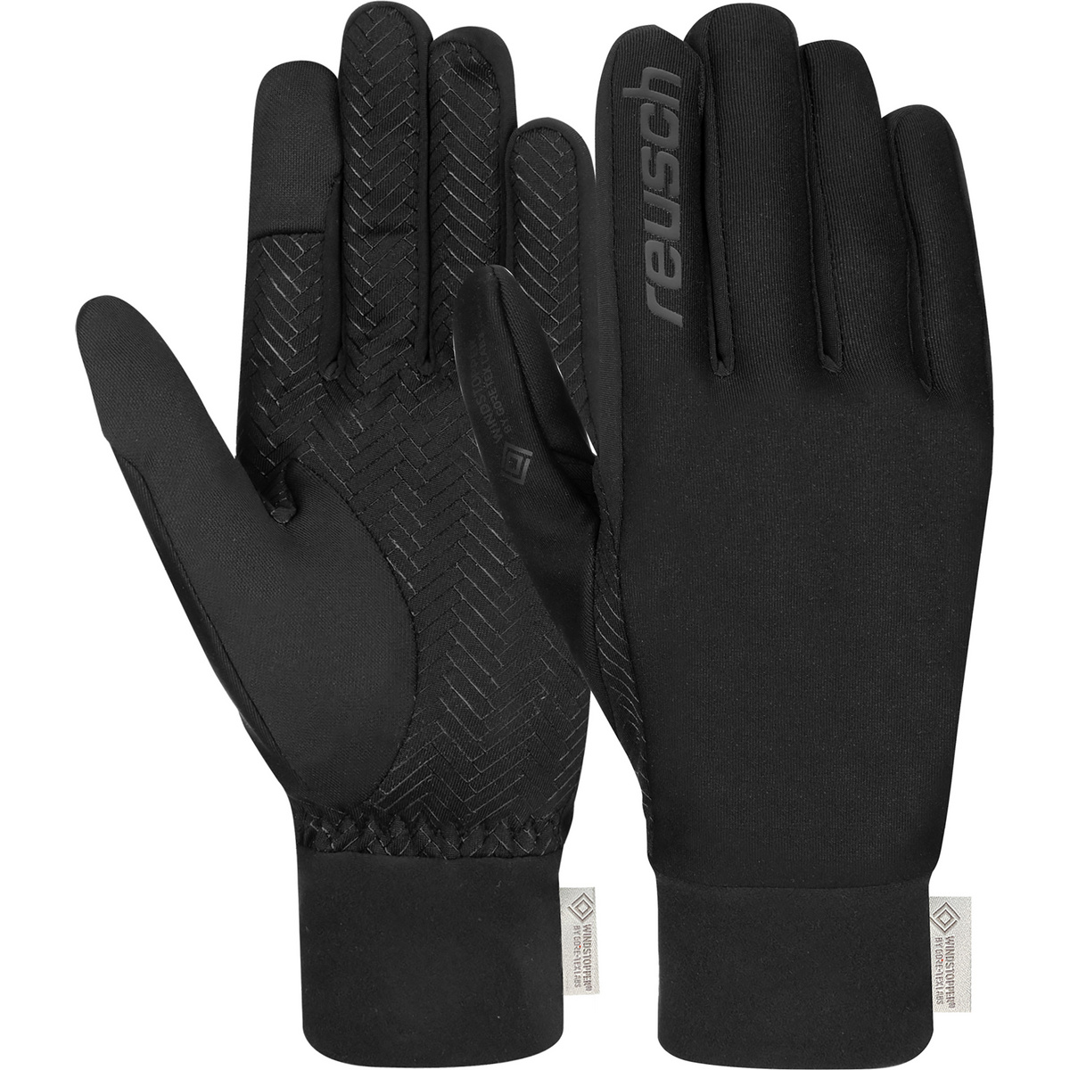 Reusch Guanti Karayel Windstopper Touch-Tec (Taglia 10.5, Nero)