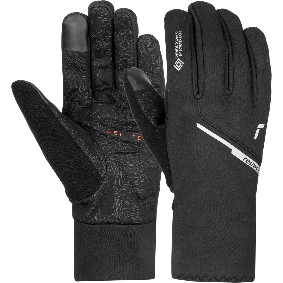 Reusch Rider Windstopper Touch-Tec Handschuhe (Größe 7.5, schwarz)