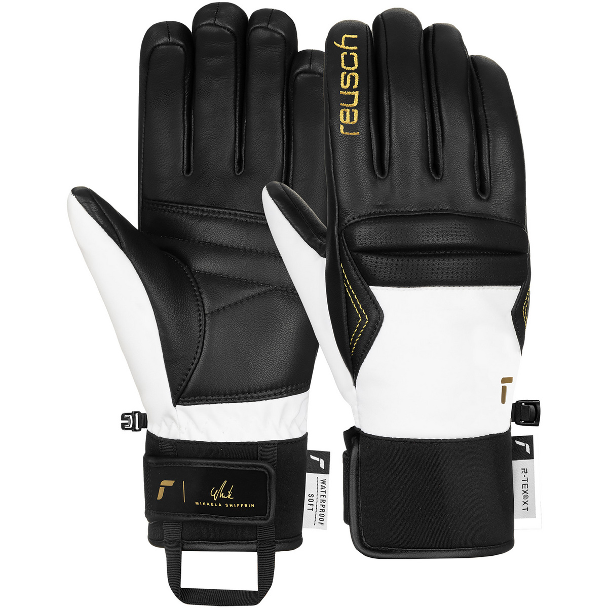Reusch Donna Guanti Mikaela Shiffrin R-TEX XT (Taglia 6.5, Nero)
