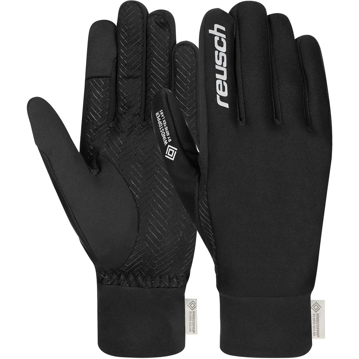 Reusch Bambino Guanti Karayel Windstopper Touch-Tec (Taglia 5.5, Nero)