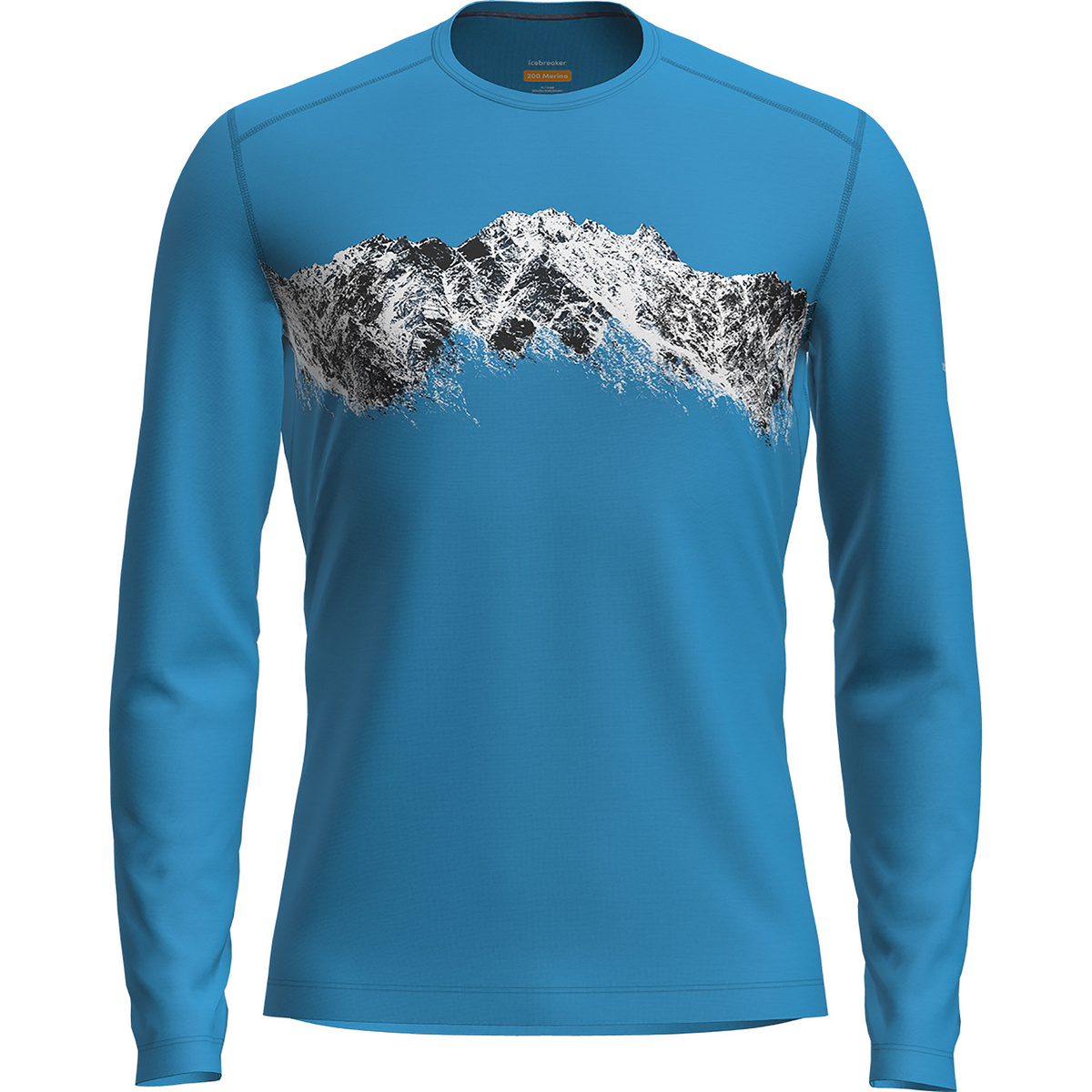 Image of Icebreaker Uomo Maglia a manica lunga 200 Oasis Crewe Remarkables