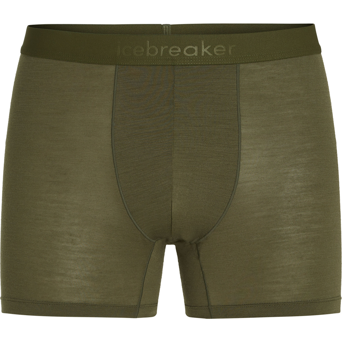Icebreaker Uomo Boxer 125 Cool-Lite Anatomica (Taglia L, Verde oliva)