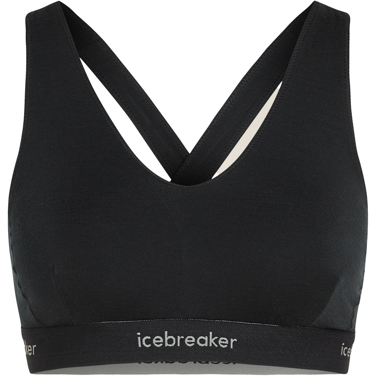 Icebreaker Damen 125 Cool-Lite Sprite Racerback Sport BH (Größe M, schwarz)