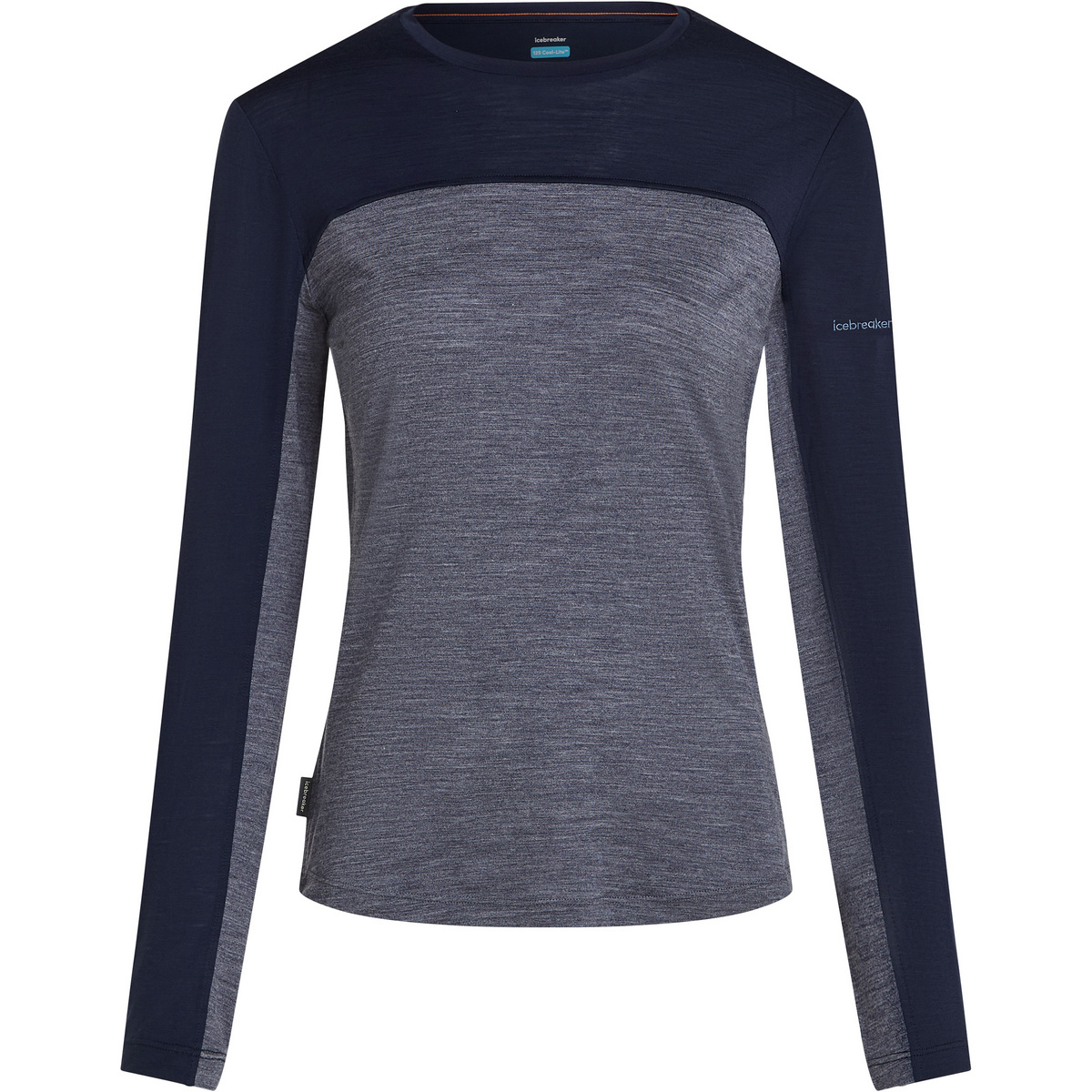 Icebreaker Donna Maglia a manica lunga 125 Cool-Lite Sphere Colour Black (Taglia S, Blu)