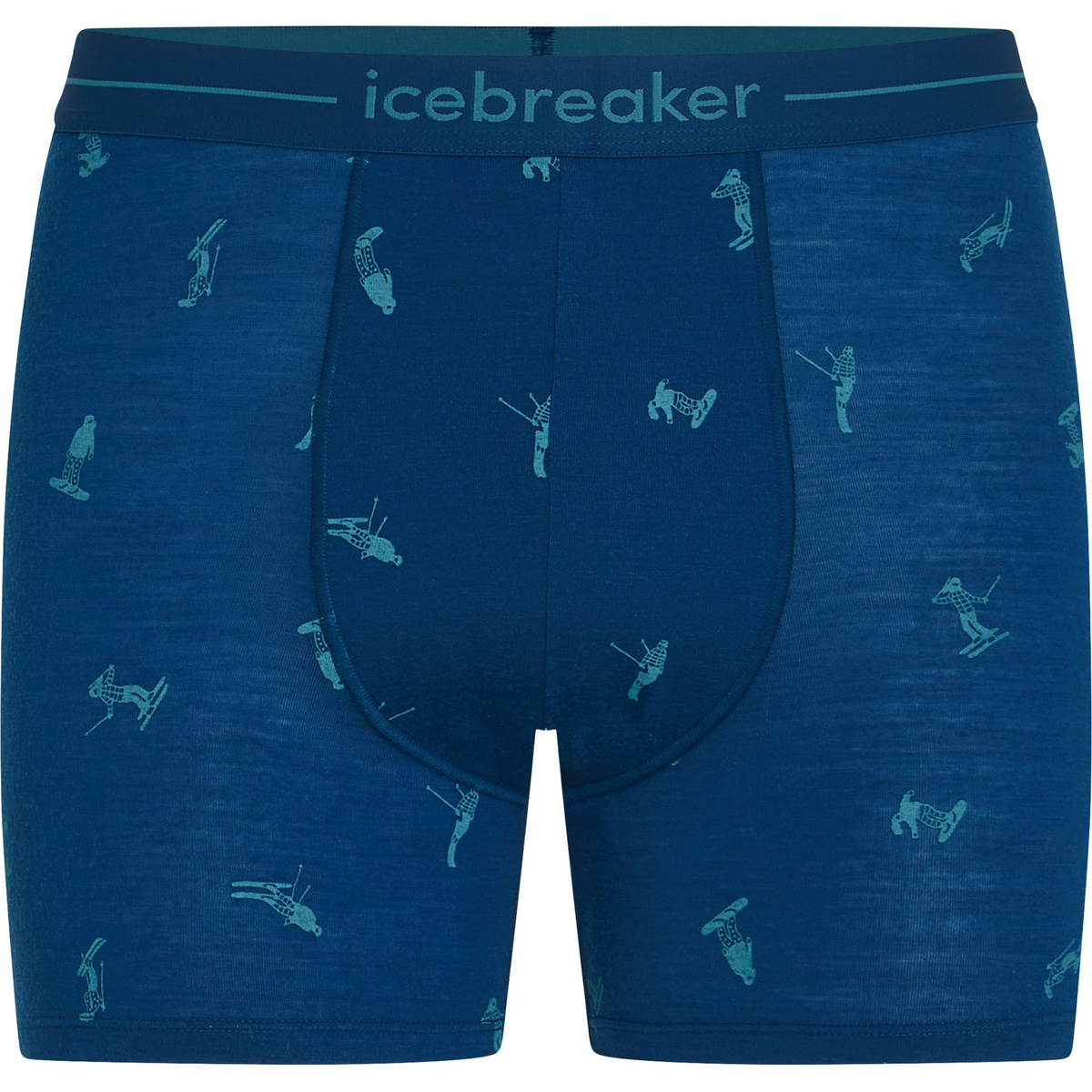 Icebreaker Homme Boxer 150 Anatomica Ski Day (taille XXL, Bleu)