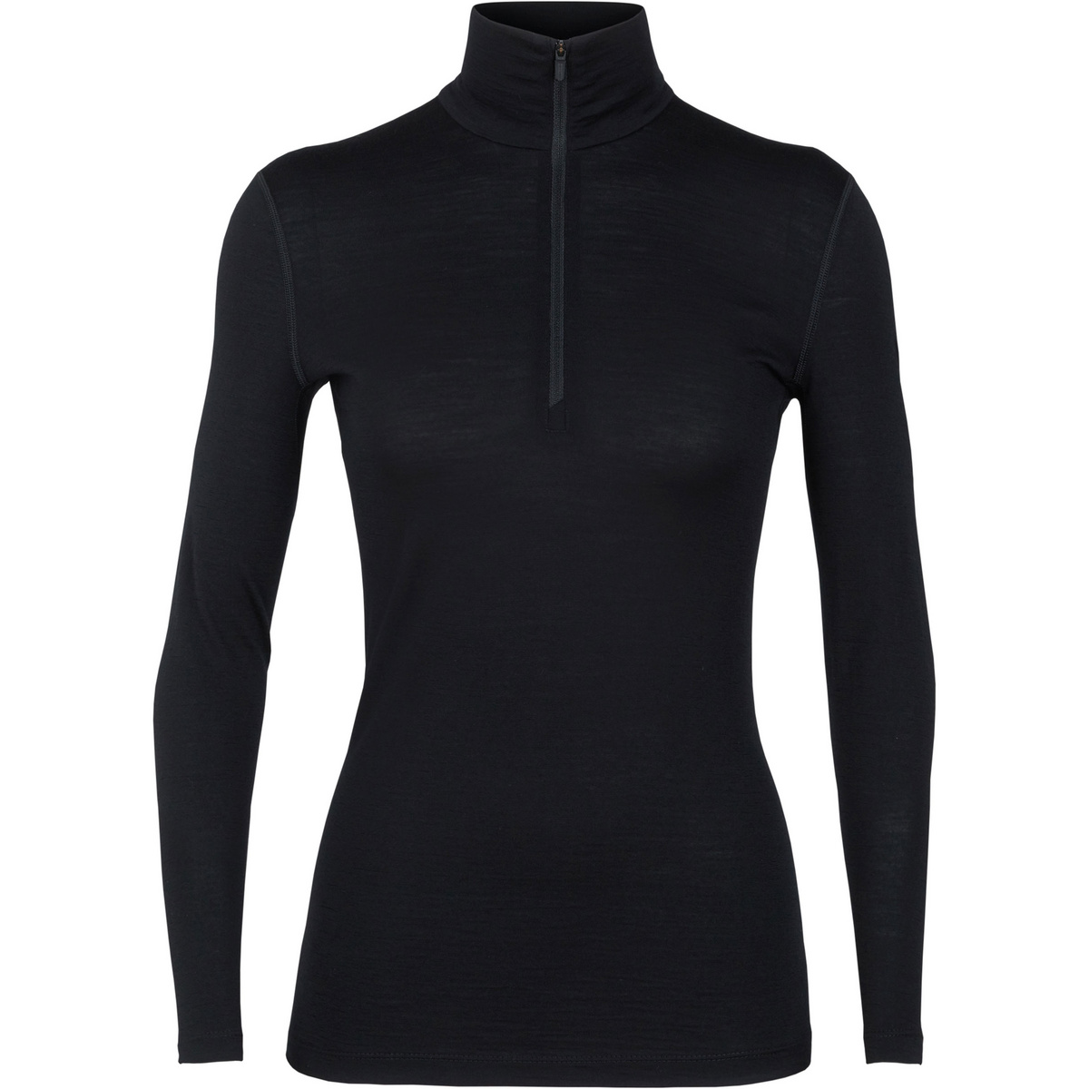 Icebreaker Femme T-shirt long 200 Oasis Half Zip (taille M, Noir)