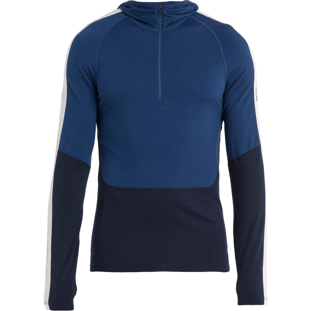 Icebreaker Homme T-shirt long 200 Sonebula Half Zip Hoodie (taille M, Bleu)