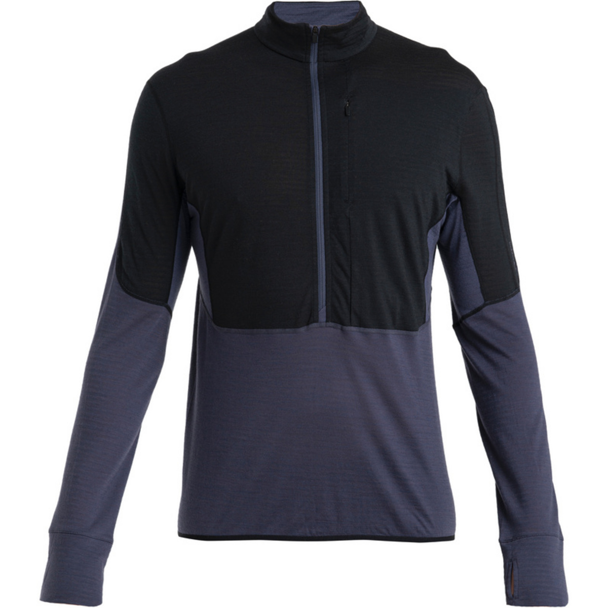 Image of Icebreaker Herren 200 Realfleece Descender Half Zip Longsleeve