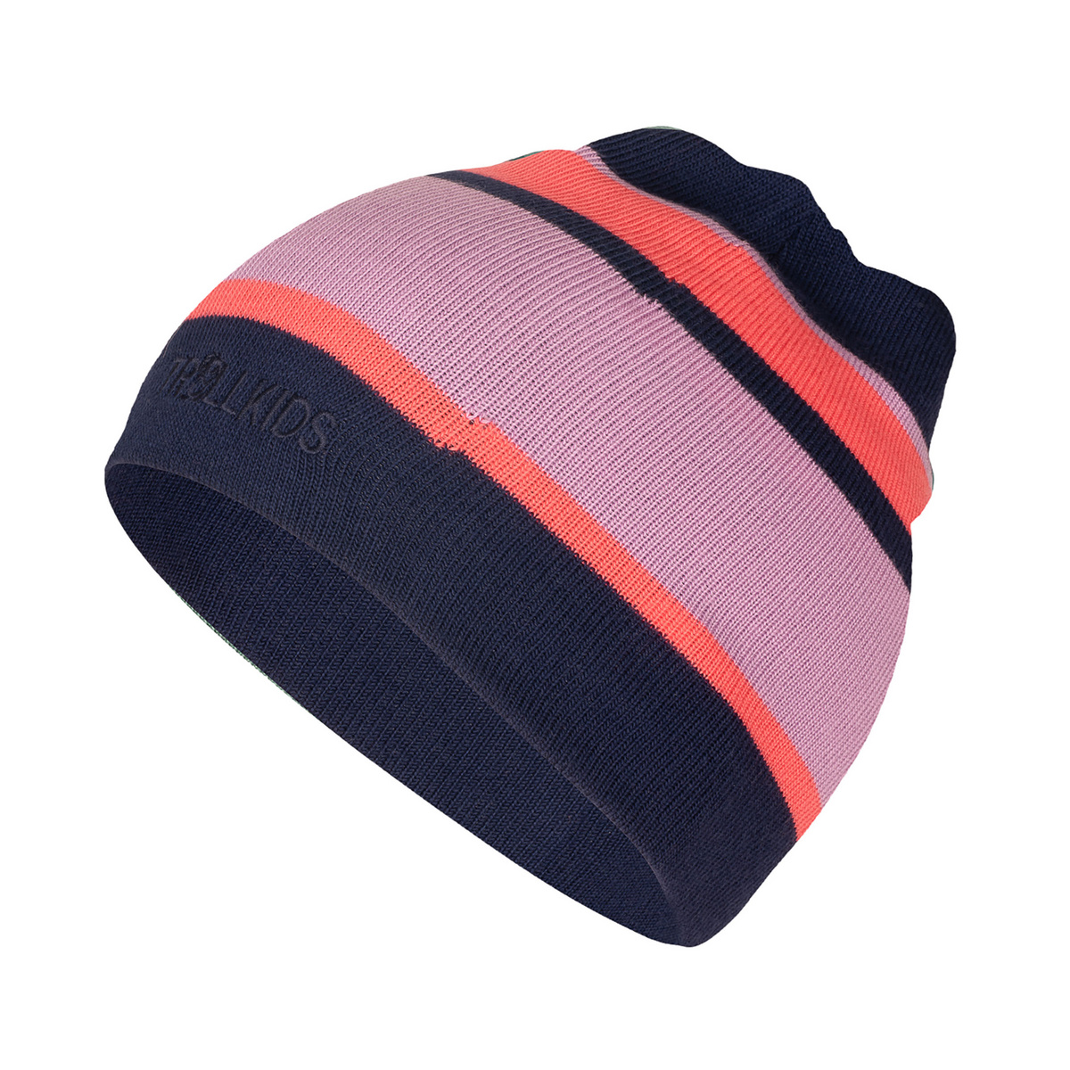 Trollkids Kinder Nordland Mütze (Größe 52 , lila)