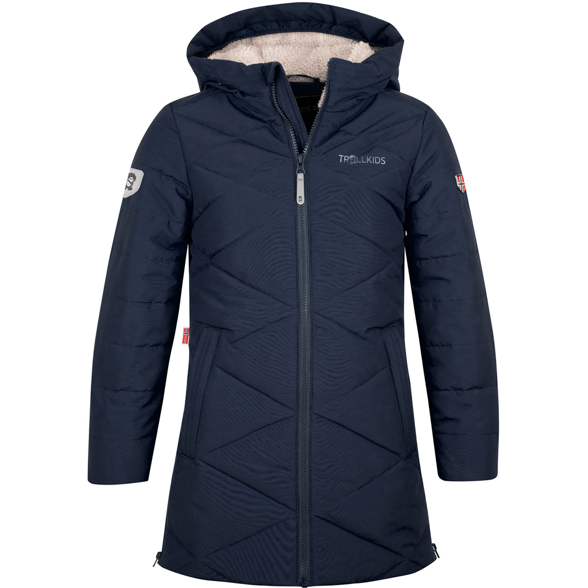 Trollkids Enfants Manteau Bergen (taille 116, Bleu)