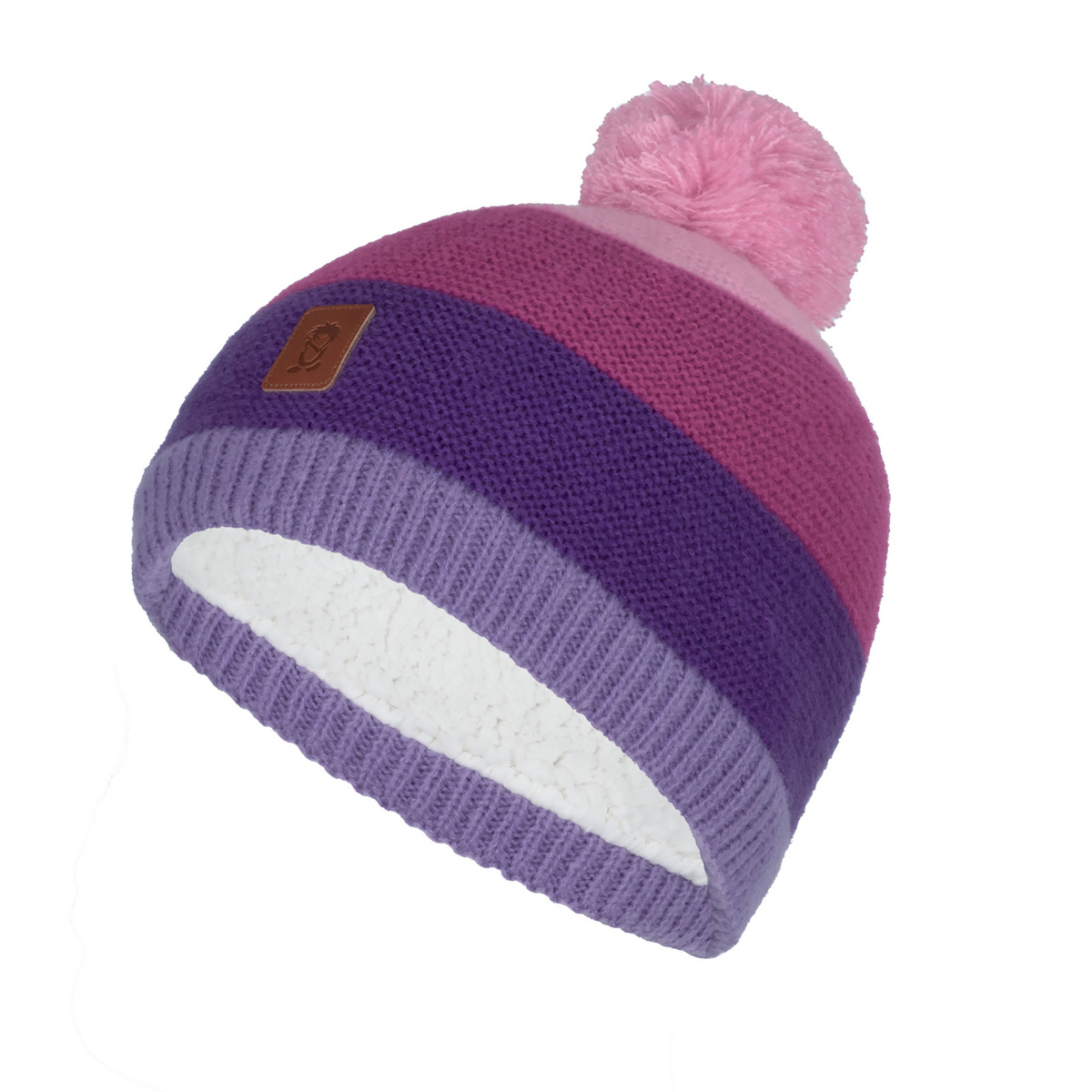 Trollkids Bambino Cappellino Gryllefjord Bobble (Taglia 48 , Viola)