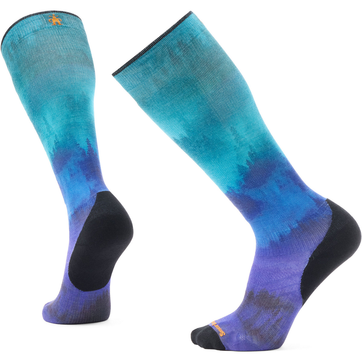 Image of Smartwool Uomo Calzini Ski Targeted Compression Print OTC