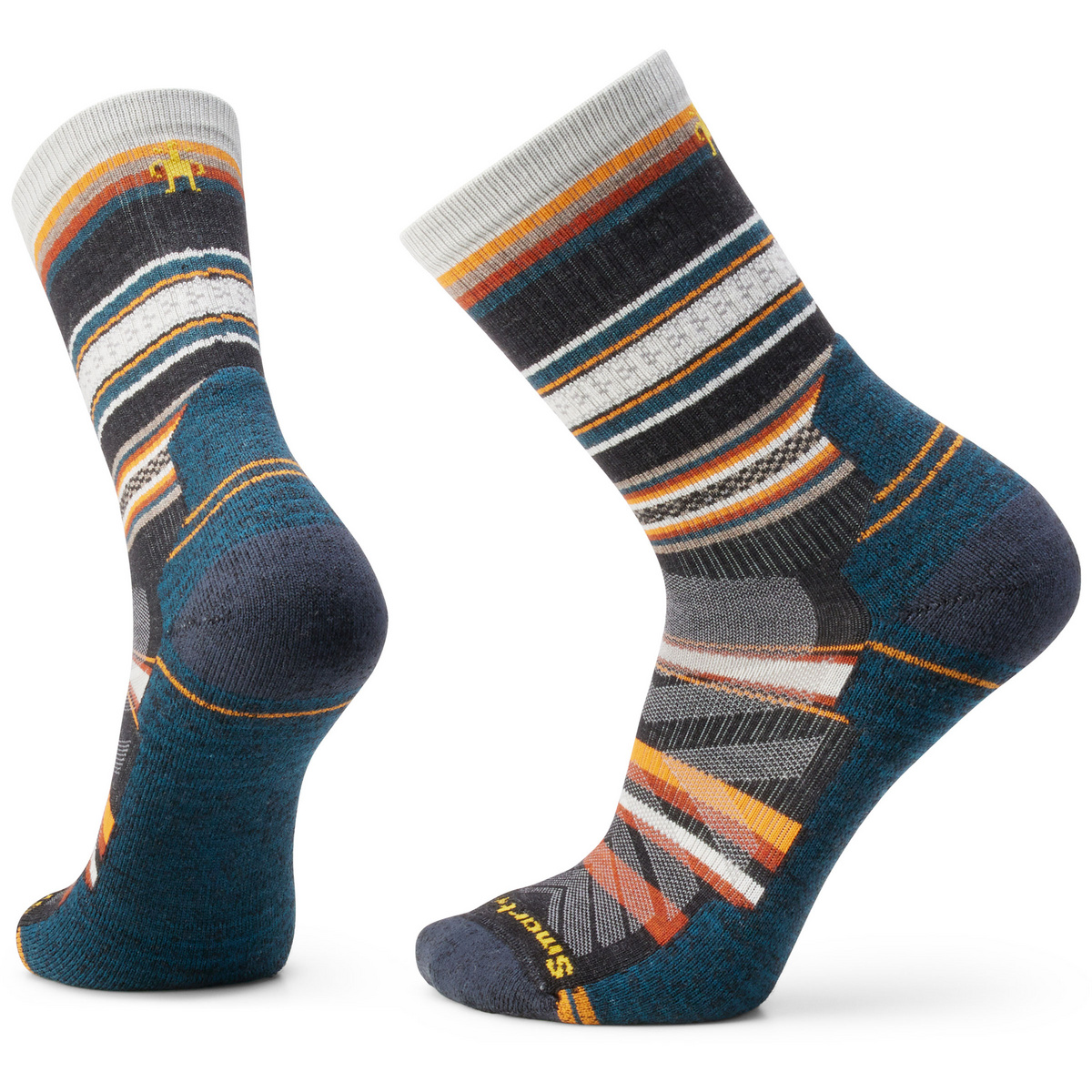 Smartwool Uomo Calze Hike Light Panorama Crew (Taglia 38 , Grigio)