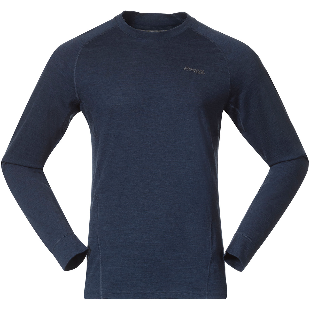 Bergans Herren Inner:Pure Merino Longsleeve (Größe M, blau)
