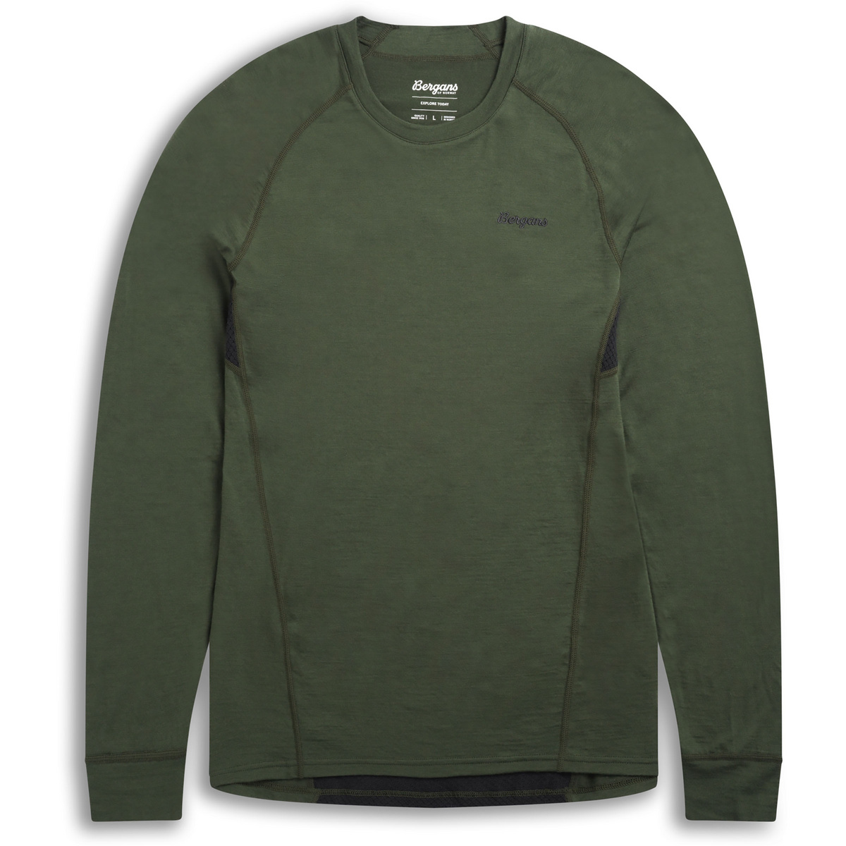 Image of Bergans Uomo Maglia a manica lunga Inner:Pure Merino