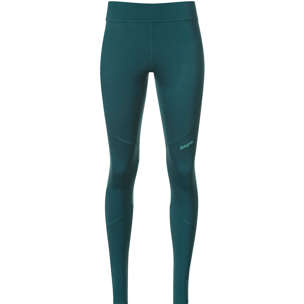 Bergans Donna Leggings Inner:Pure Merino (Taglia S, Verde)