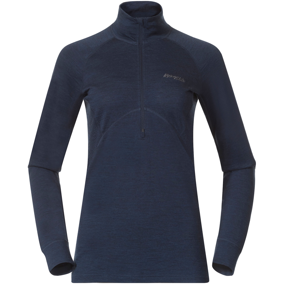 Image of Bergans Damen Inner:Pure Merino Half Zip Longsleeve