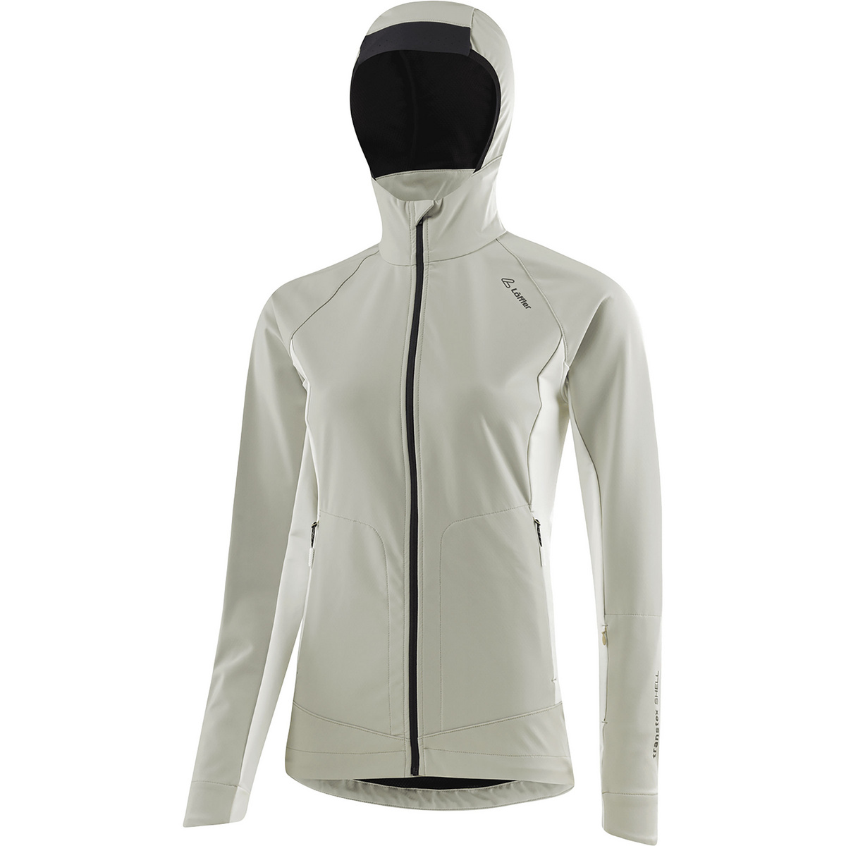 Löffler Damen Xc-Pure TXS Hoodie Jacke (Größe XL, beige)
