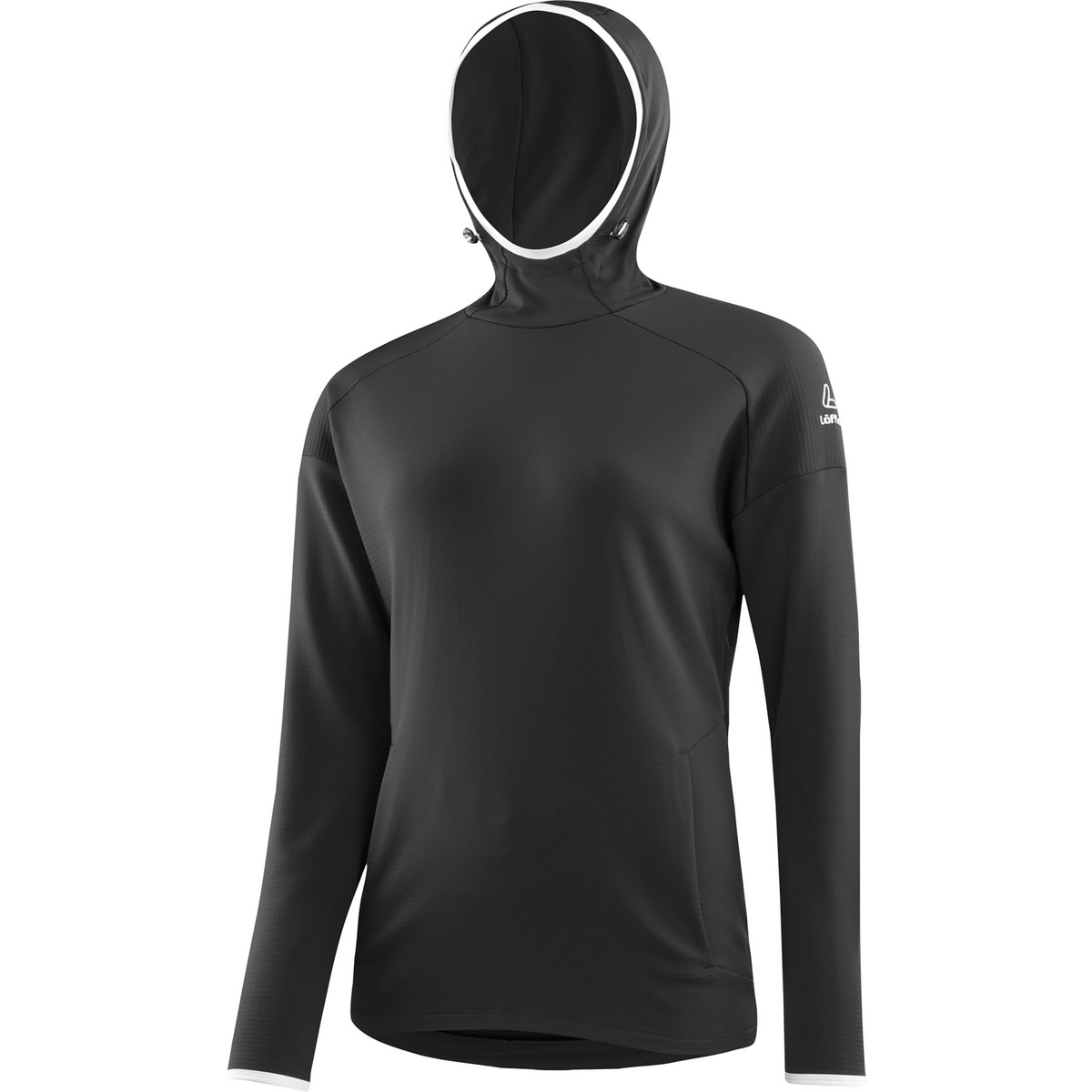Image of Löffler Donna Felpa con cappuccio Merino Fleece