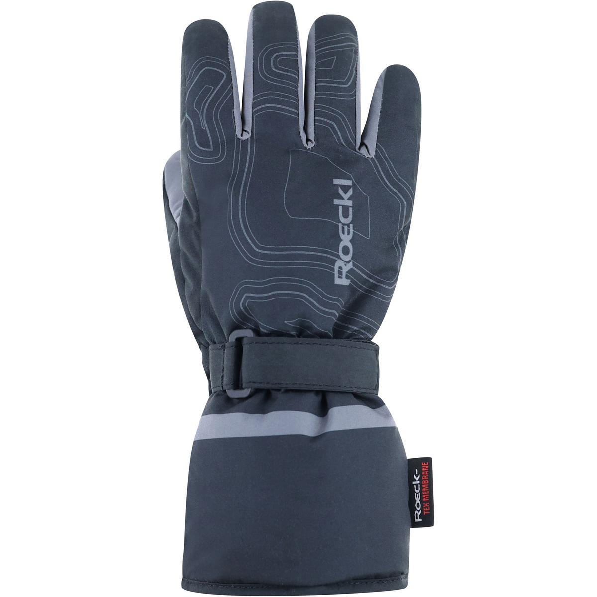 Roeckl Bambino Guanti Arzberg 2 (Taglia 4, Nero)