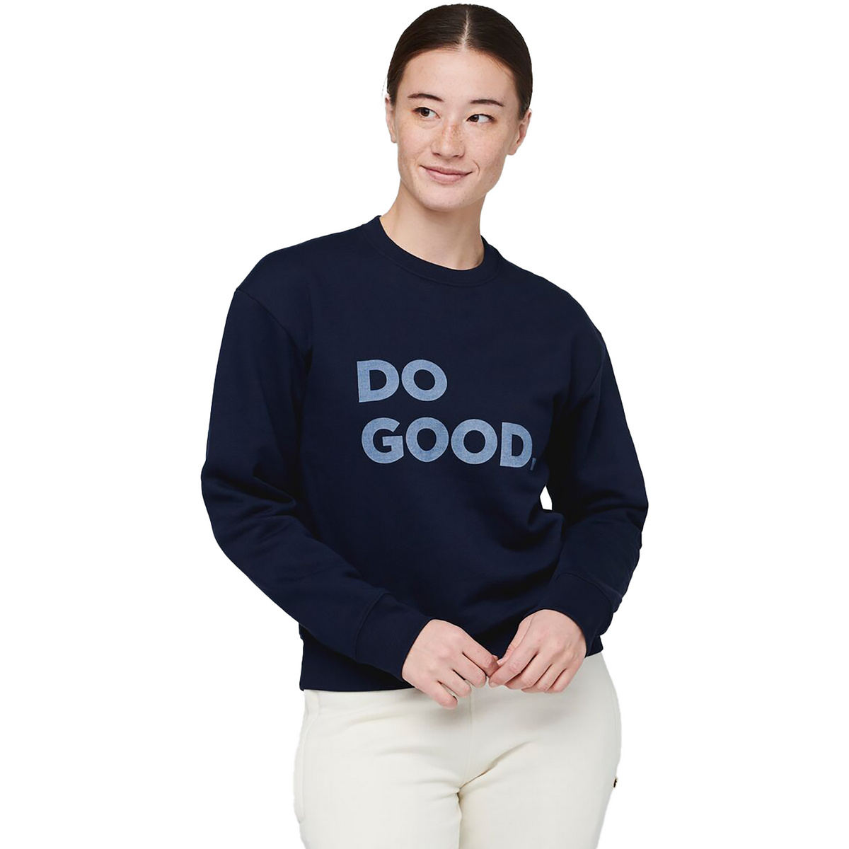 Cotopaxi Donna Felpa Do Good Organic Crew (Taglia XL, Blu)