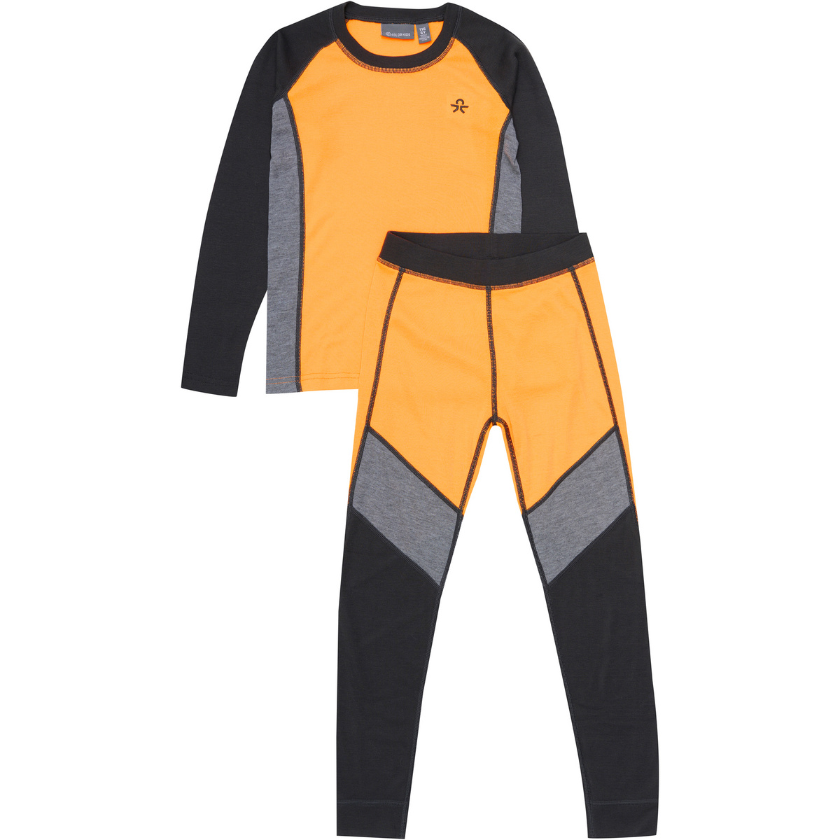 Color Kids Enfants Ensemble de sous-vêtements Colorblock Ski (taille 80, Orange)