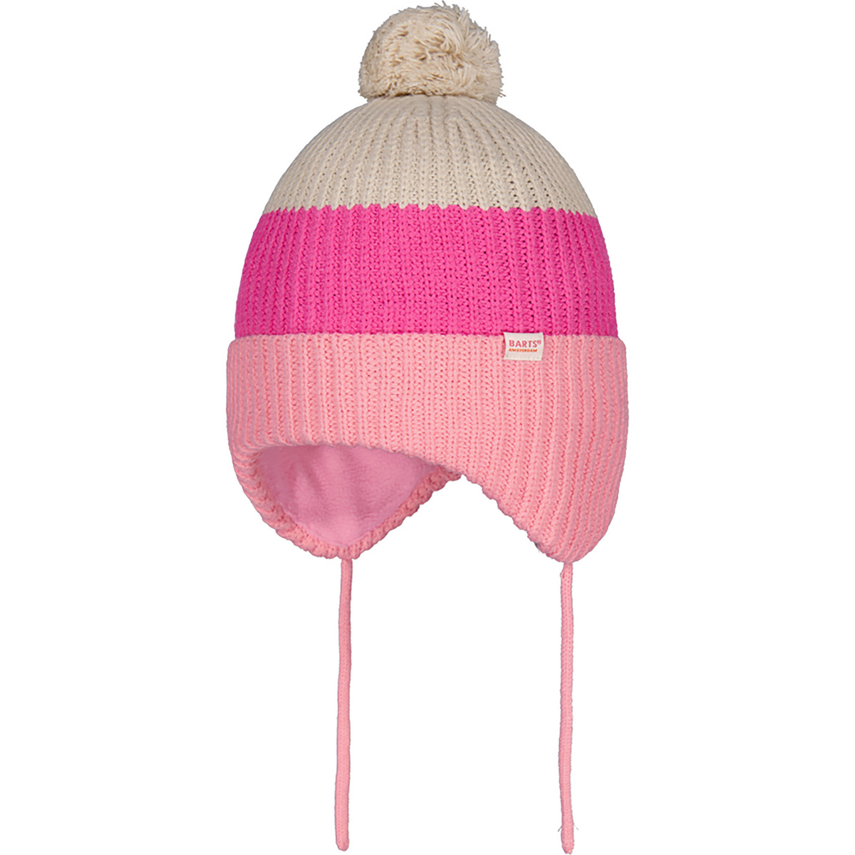 Barts Kinder Chinty Earflap Mütze (Größe 47, pink)