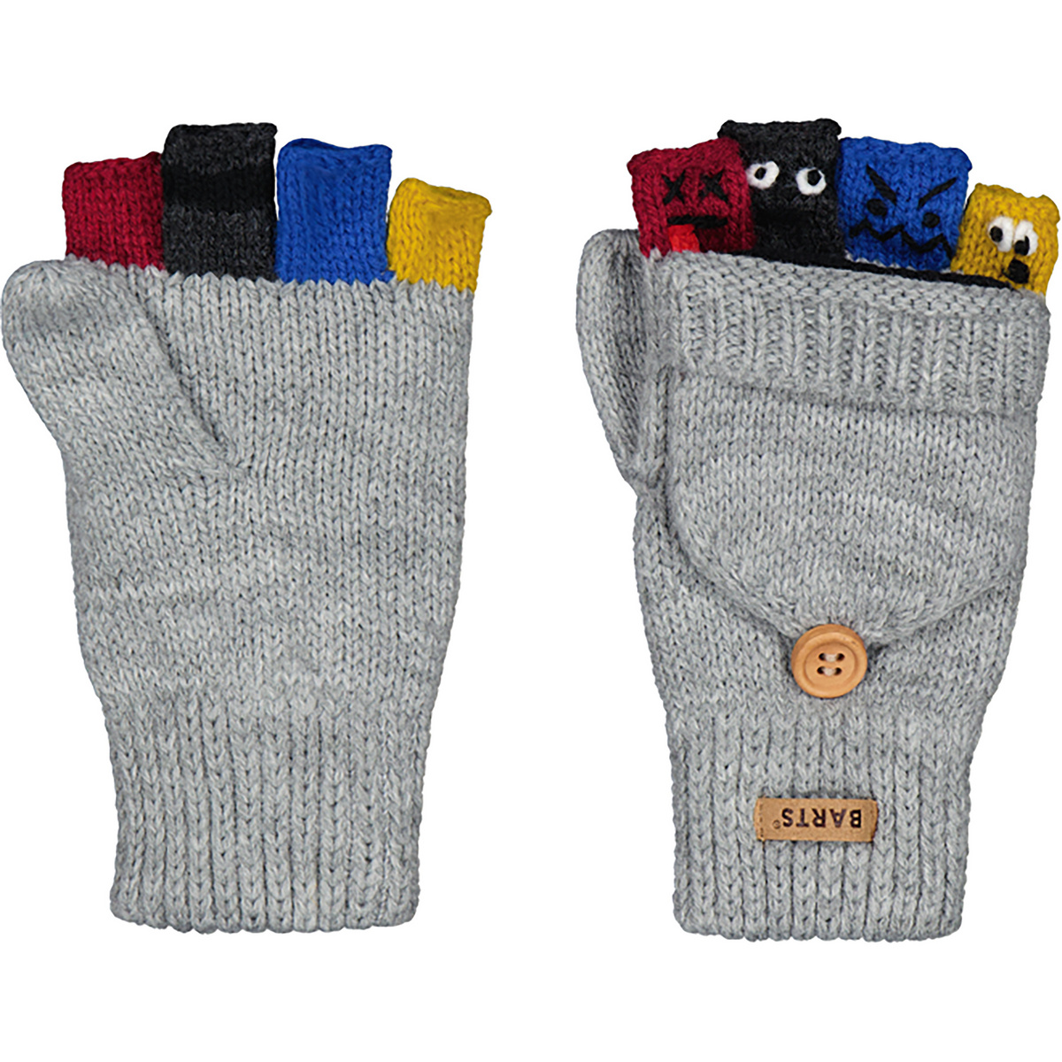 Barts Kinder Puppeteer Bum Handschuhe (Größe XL, grau)