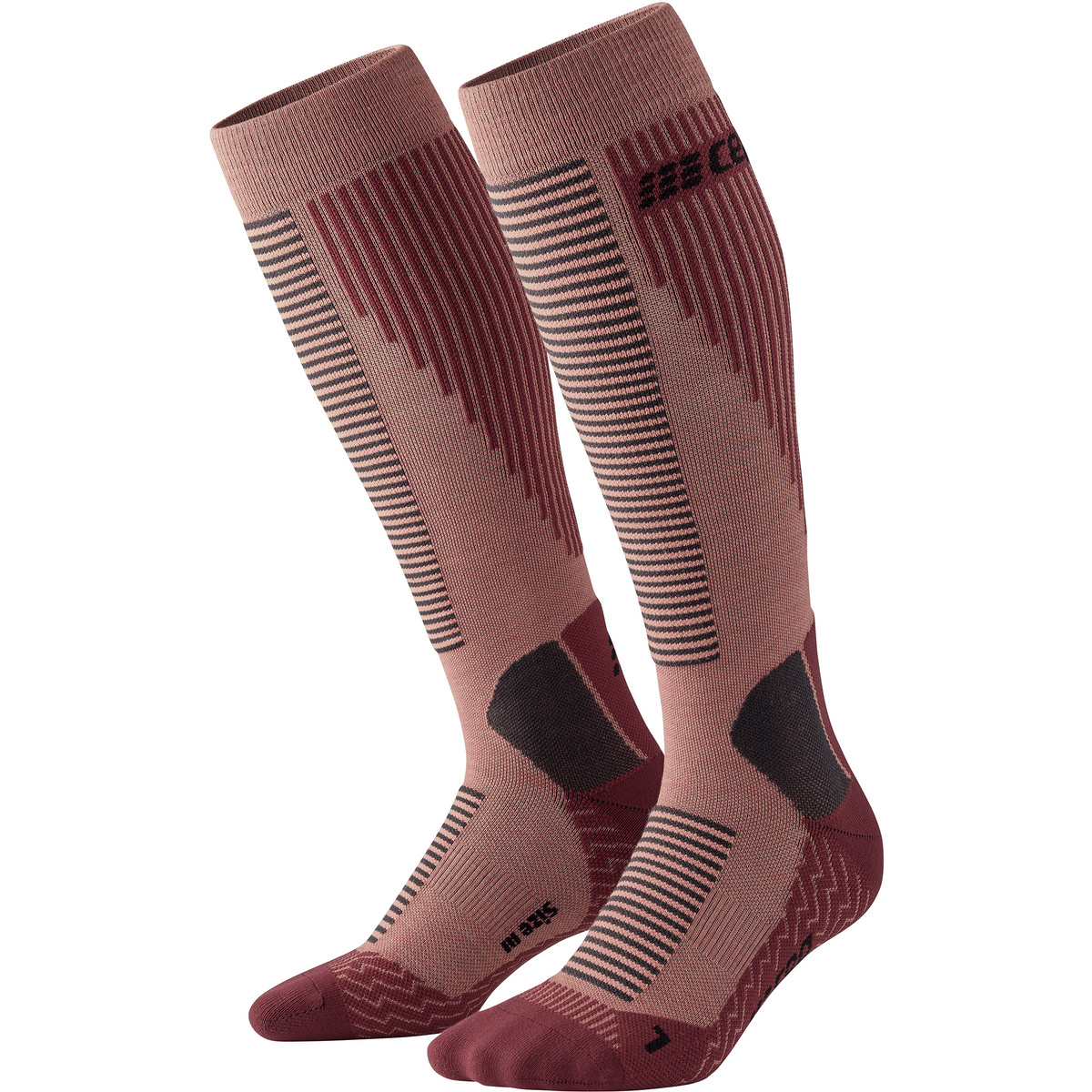 CEP Donna Calzini Touring V2 (Taglia 34 , Rosso)
