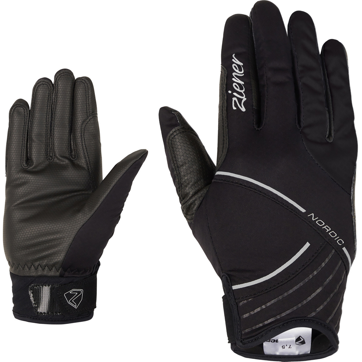 Ziener Damen Urta Touch Handschuhe (Größe 6.5, schwarz)