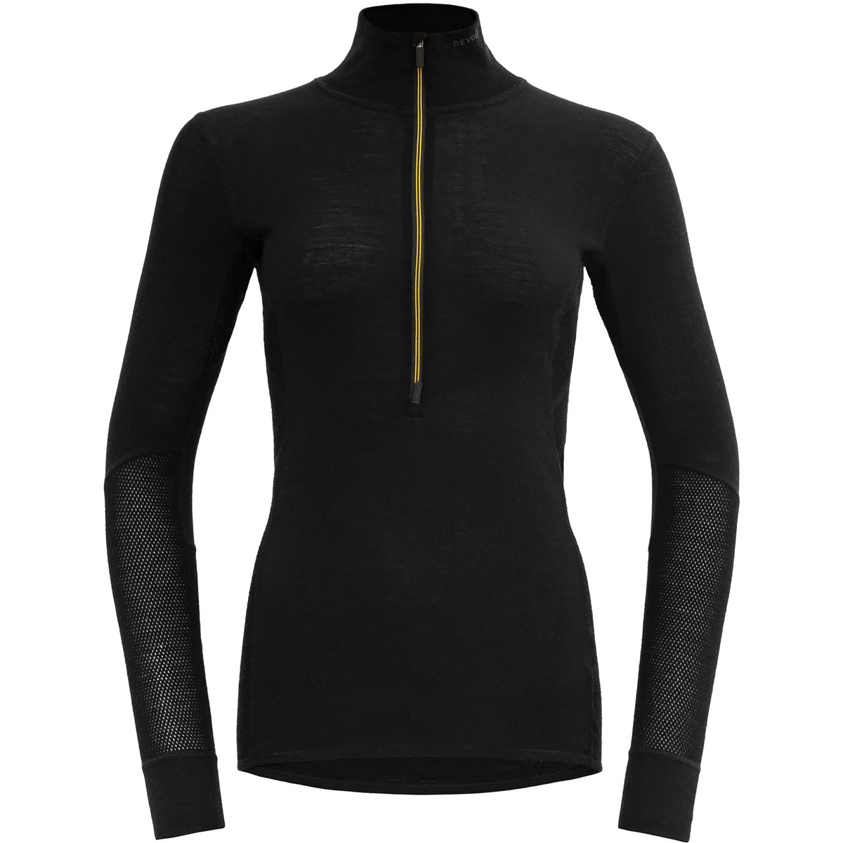 Image of Devold Donna Maglia a manica lunga Wool Mesh 190 Zip Neck