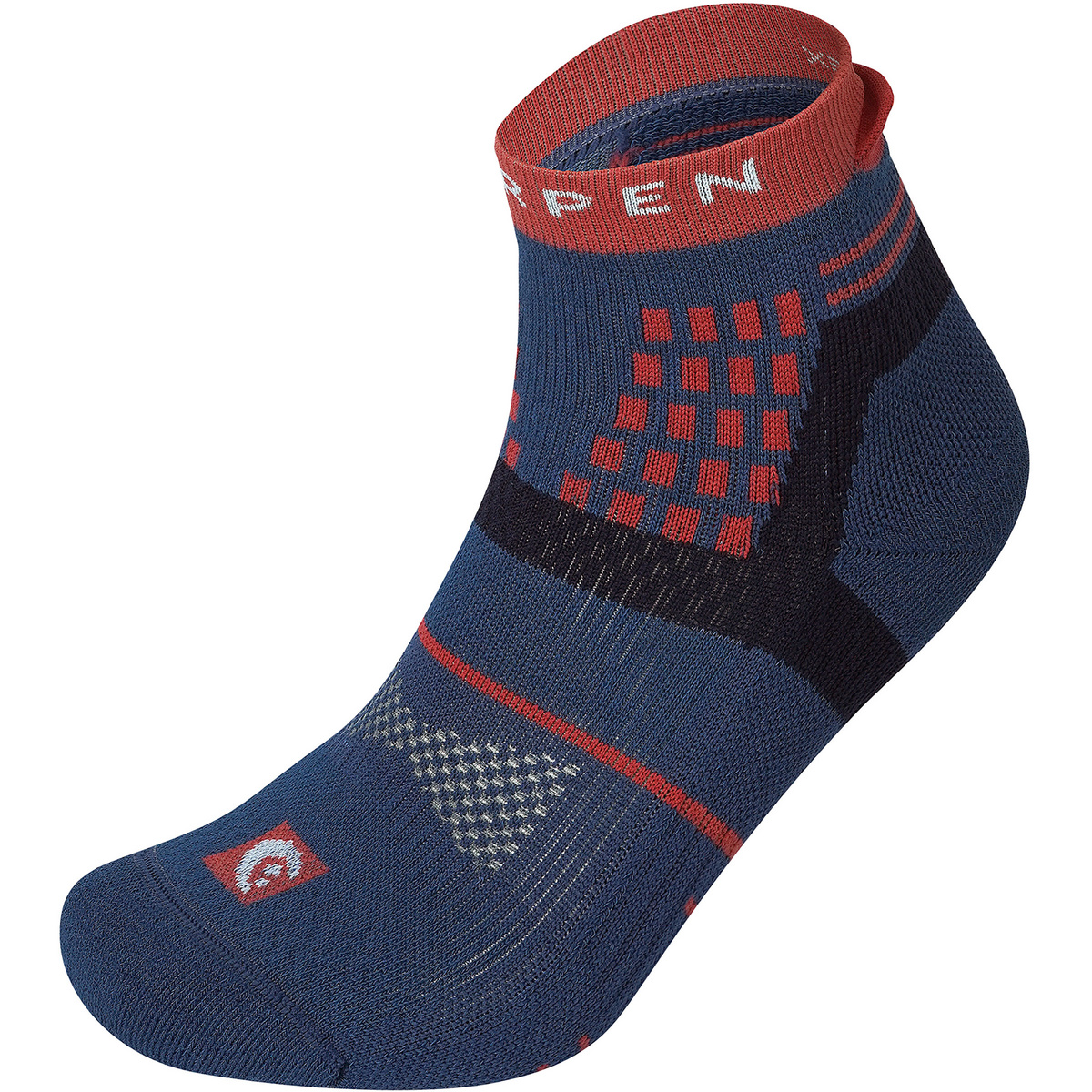 Lorpen Uomo Calzini Eco imbottiti da trail running (Taglia 47 , Blu)