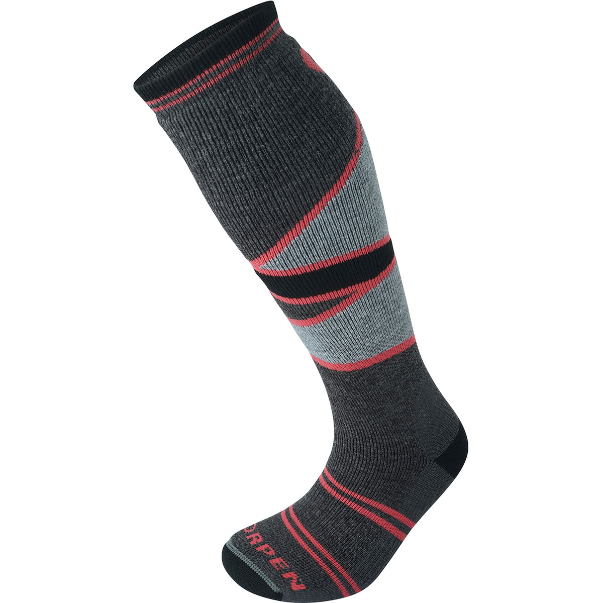 Lorpen Donna Calzini Ski Mid Eco (Taglia 38 , Grigio)