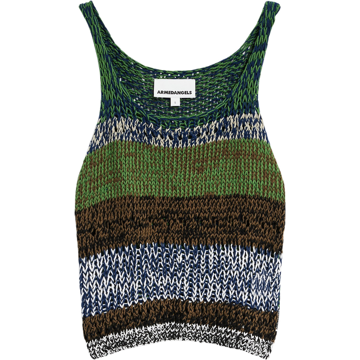 Armedangels Donna Top Arabellaa (Taglia M, Verde)